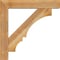Ekena Millwork Balboa Block Rough Sawn Bracket w/ Offset Brace, Western Red Cedar, 6"W x 30"D x 30"H BKT0604X30X30BOA05RWR - alternate 3